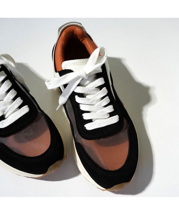 MODE ET JACOMO <carino>シースルー厚底スニーカー ブラックコンビ