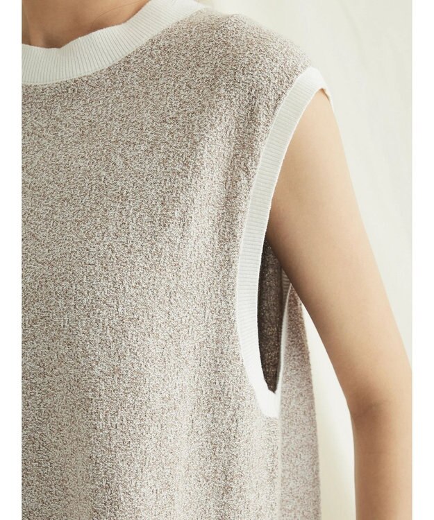 CRAFT STANDARD BOUTIQUE リンクス編みニットベスト Ivory