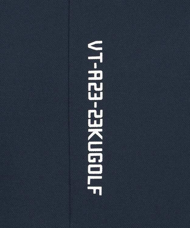 23区GOLF 【WOMEN】【吸水速乾】フレアスリーブ モックネックシャツ ネイビー系