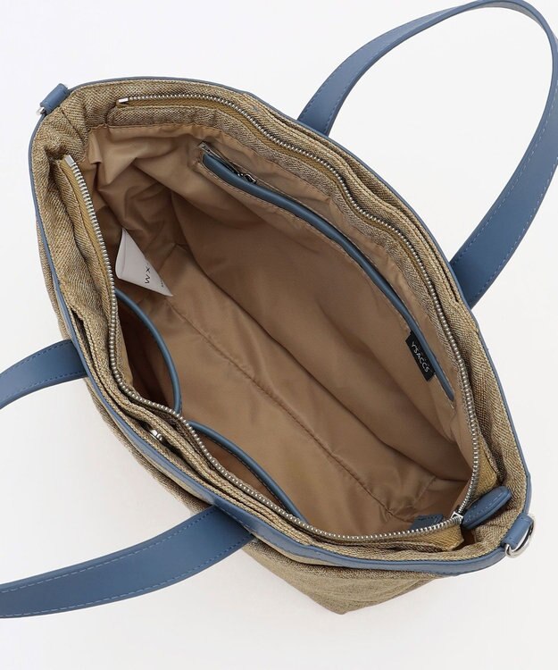 Y'SACCS リネンライク　イニシャルトート　Sサイズ ベージュ