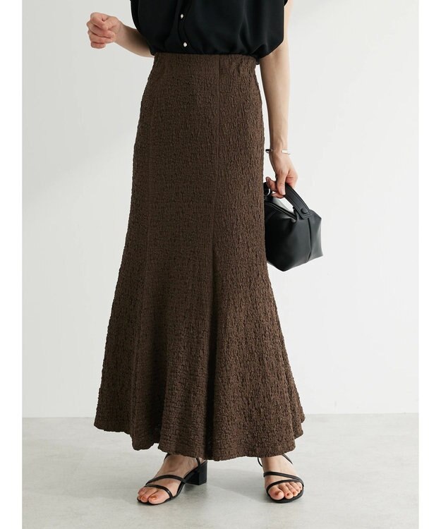 Green Parks ・ＥＬＥＮＣＡＲＥ　ＤＵＥカットフクレジャカードスカート Brown