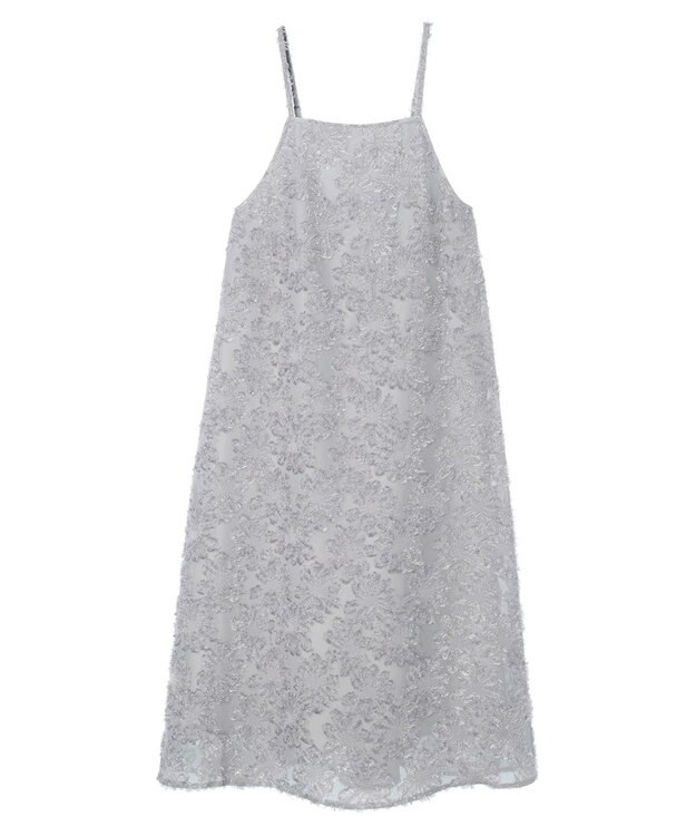 earth music&ecology フラワージャガードキャミワンピース Gray