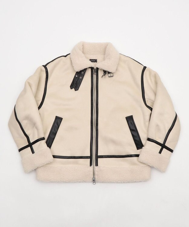 WEGO 【25年秋冬新作/ユニセックス着用ITEM/MLサイズ展開】B－3ジャケット ライトベージュ