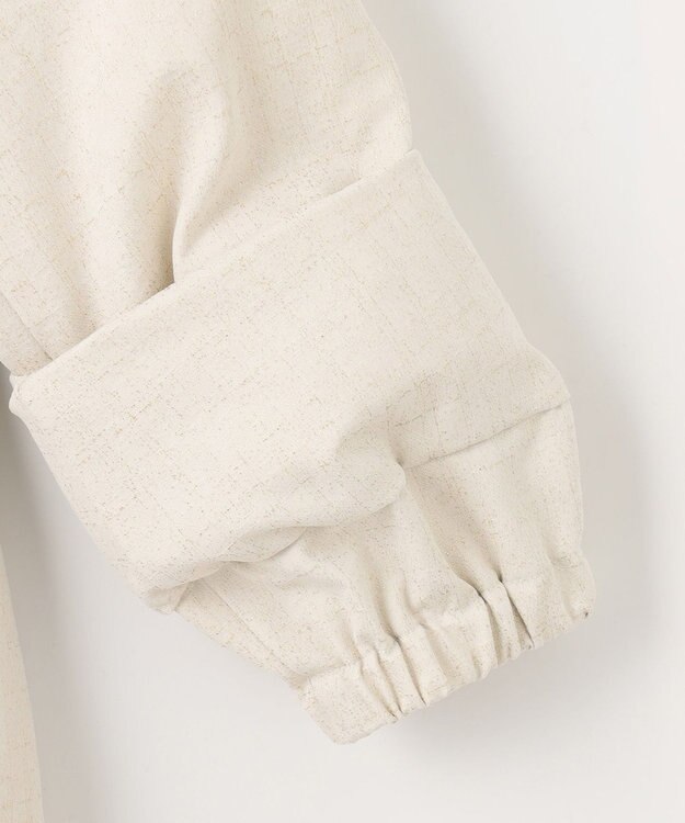 自由区 S 【カタログ掲載・Premium Collection】シャイニージャガード ダウンコート アイボリー系