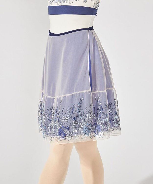 Chacott 巻きスカート ブルー