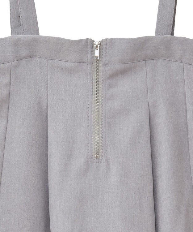 Green Parks マルチＷＡＹフロントｚｉｐサロペットスカート Brown