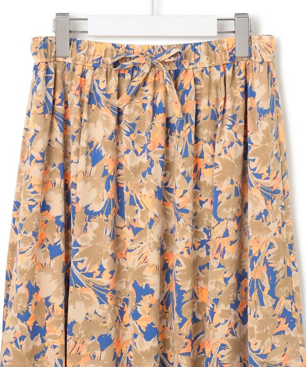 J.PRESS YORK STREET 【WOMEN】シャドーフラワーフレアスカート ブルー系5