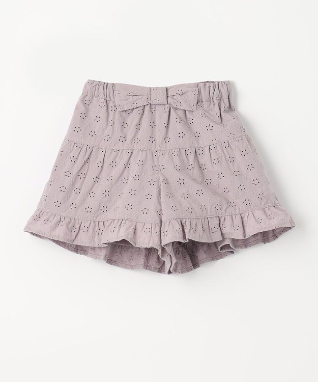 ANY KIDS オーバーレースキュロット ラベンダー系