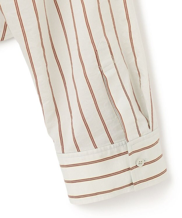 BEIGE， 【洗える】KNOX / ショート丈バンドカラーシャツ Sage St