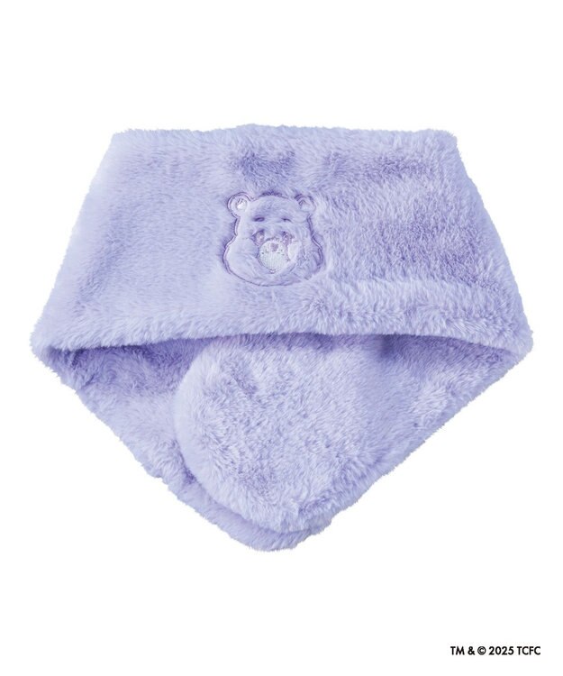 MOONBAT Care Bears(ケアベア) フェイクファーマフラー 手洗い可能 ライトパープル