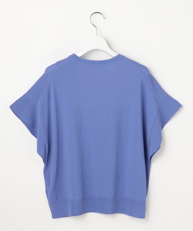 ANY SIS 【アイスタッチ】フレンチスリーブ ニット ブルー