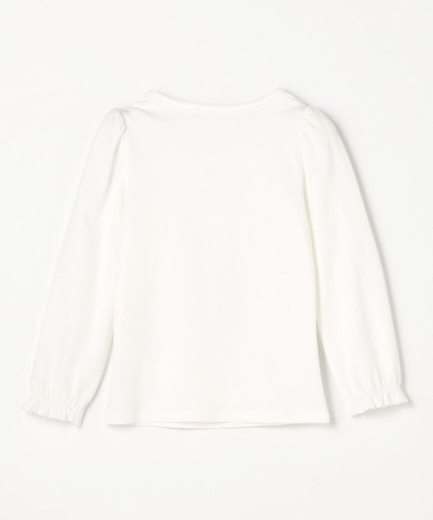 ANY KIDS 襟なしカットソーブラウス ホワイト