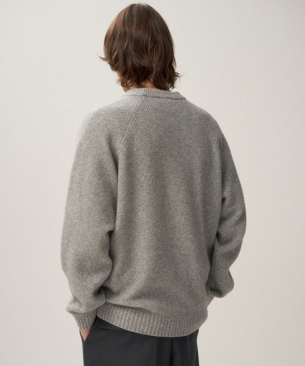ATON LAMBS WOOL | クルーネックセーター - UNISEX GRAY