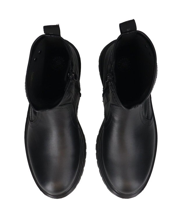 INTER-CHAUSSURES 【BUSSOLA】ストレッチショートブーツ ブラック