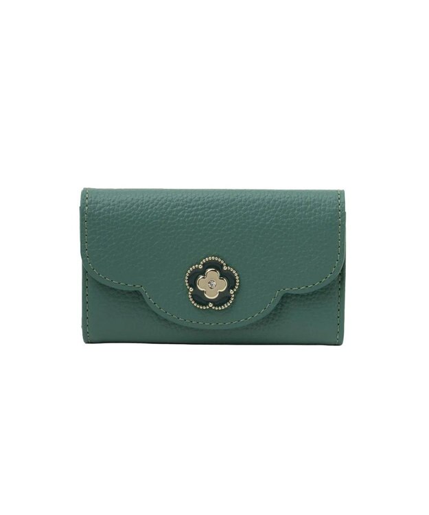 CLATHAS ペルル 三つ折りキーケース グリーン