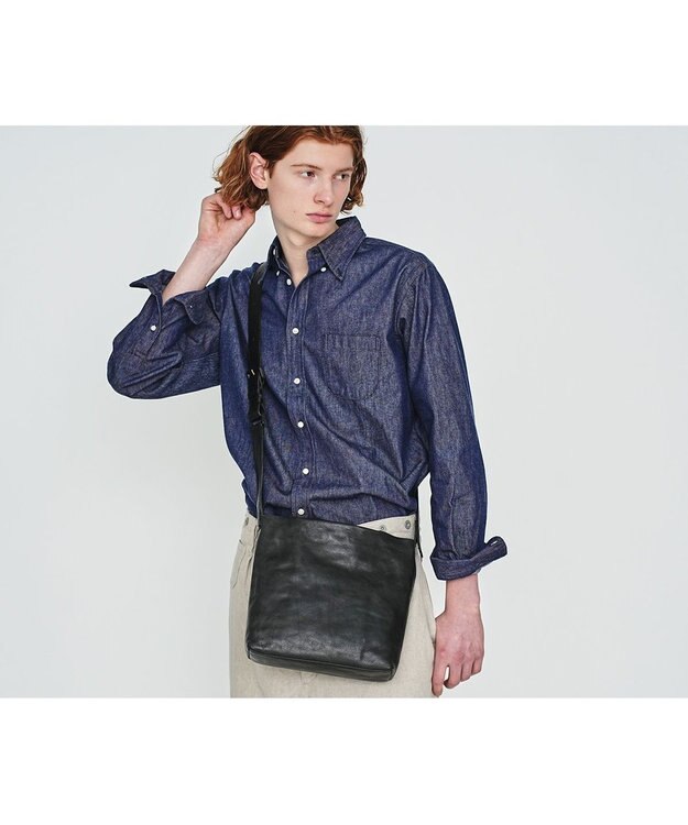 genten ルヴィド ショルダーバッグ ダークグレー