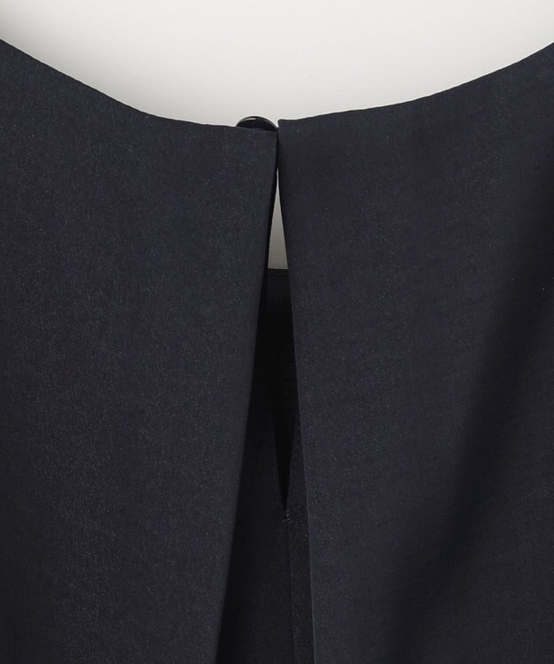 ANY 【洗える・ウエストゴム】セレモニープリーツワンピース ネイビー系