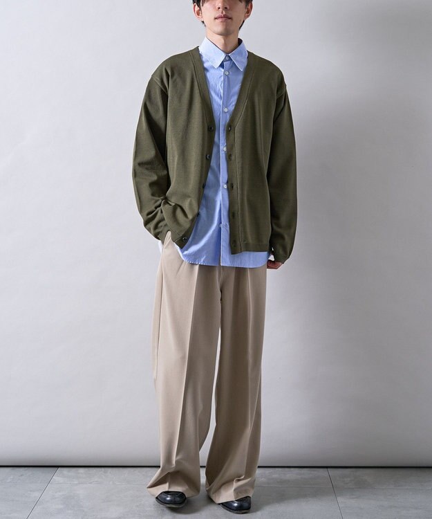 CRAFT STANDARD BOUTIQUE ドライニットカーディガン Khaki