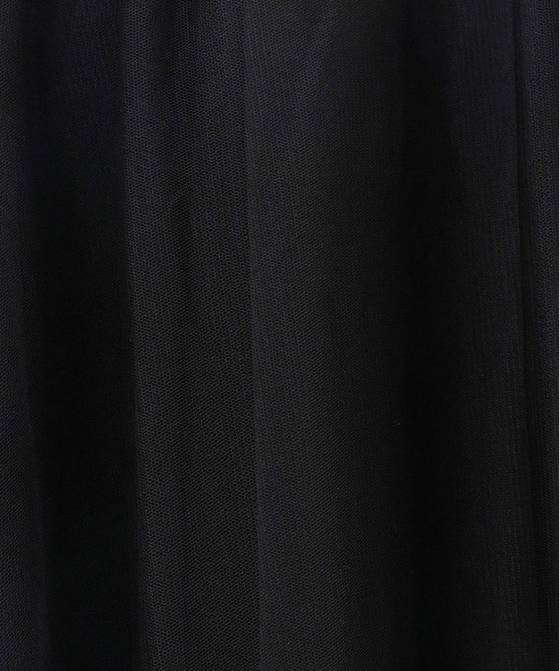 GRACE CONTINENTAL チュールドレープドレス ブラック