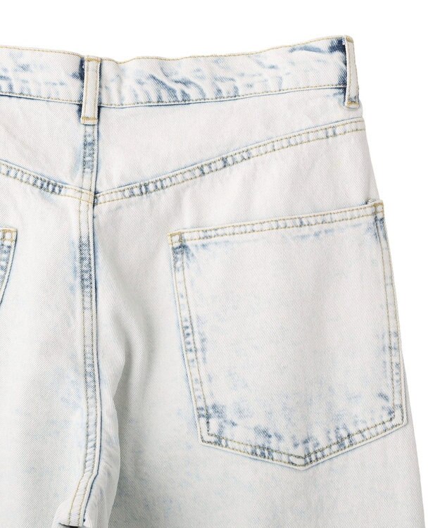 CRAFT STANDARD BOUTIQUE ハイブリーチケミカル加工デニムワイドパンツ Light Indigo