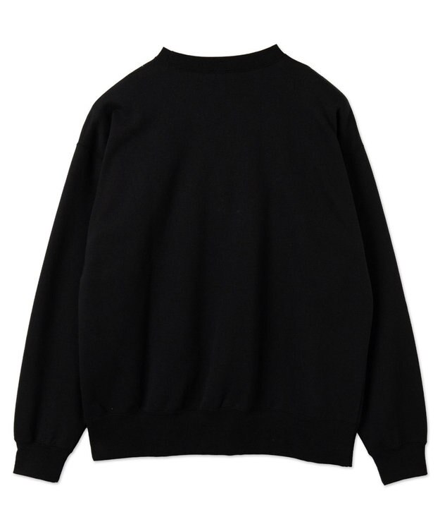 WEGO 【ユニセックス着用ITEM/裏起毛】別注BENDAVISワンポイントプルオーバー ブラック