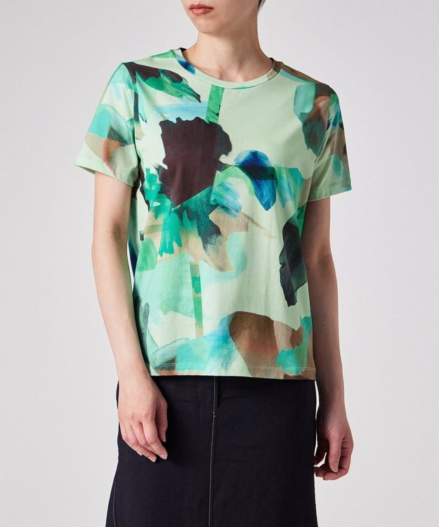 Paul Smith Floral Paint Studies 半袖Tシャツ グリーン