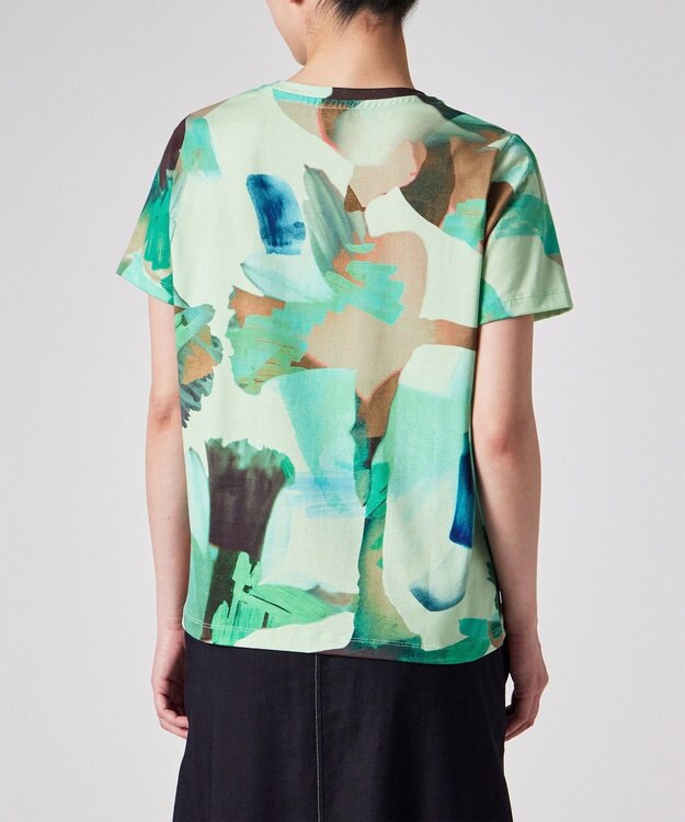Paul Smith Floral Paint Studies 半袖Tシャツ グリーン