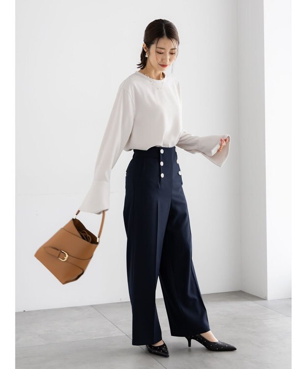 Te chichi ジョーゼットTブラウス ベージュ