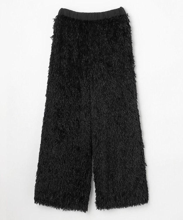 NAVE 【Nave・洗える】フェザーフリンジ イージーパンツ ブラック系