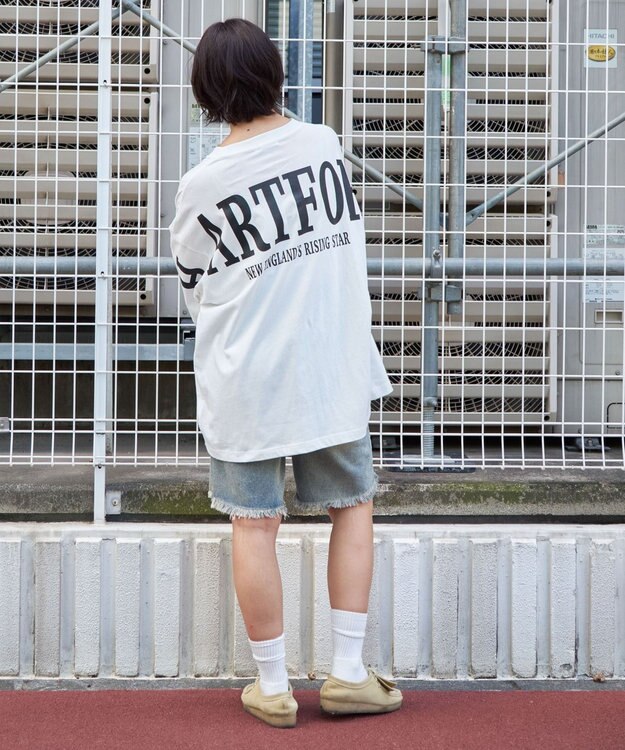 WEGO 【ユニセックス着用ITEM】ストレートロゴプリントT（SS） ホワイト