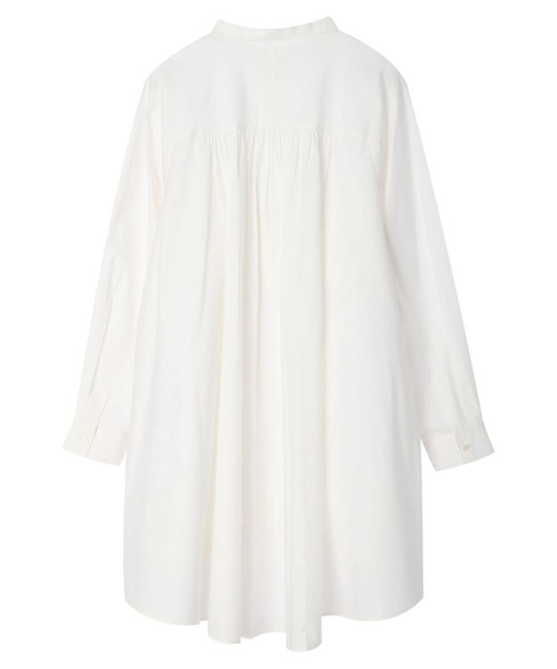 AMERICAN HOLIC ラグランＷポケットオーバーシャツチュニック Off White