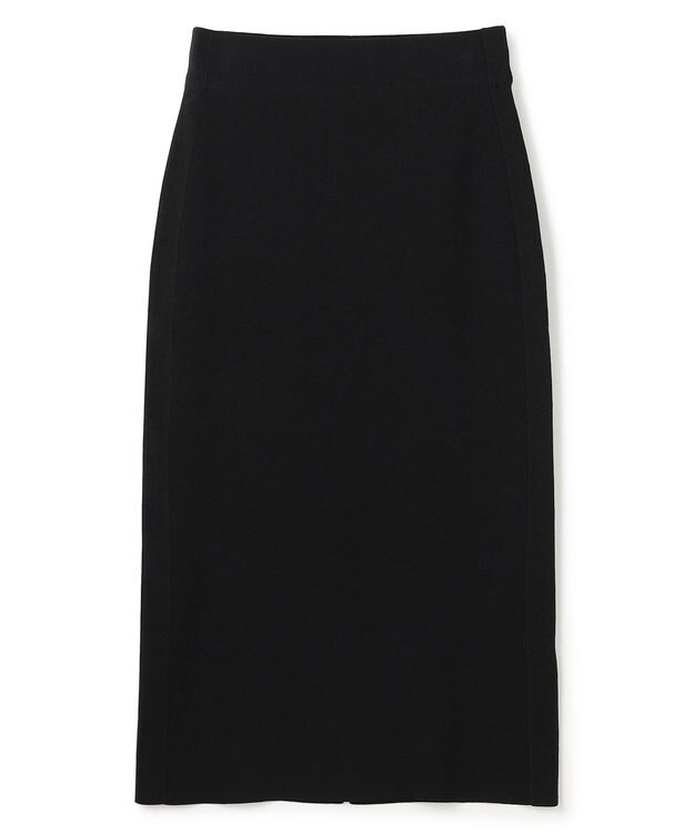 BEIGE， NADIA / 異素材ライン ストレッチニットスカート Black