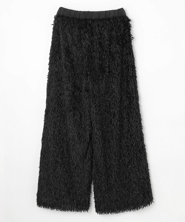 NAVE 【Nave・洗える】フェザーフリンジ イージーパンツ ブラック系