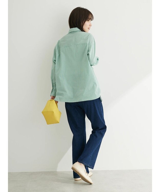 Green Parks ・ＥＬＥＮＣＡＲＥ　ＤＵＥ　パールボタンシャツチュニック Green