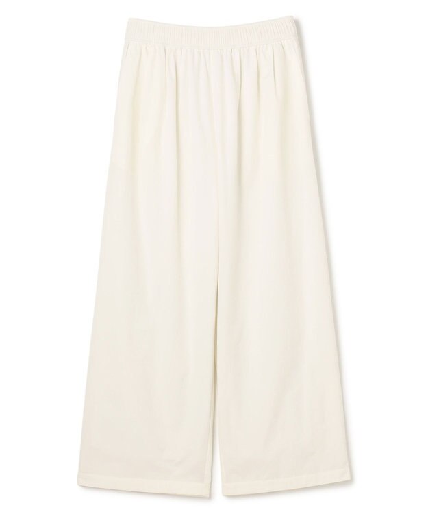 UNFILO 【セットアップ着用可/ウエストゴム】FINE MOVE ギャザーワイドパンツ オフ