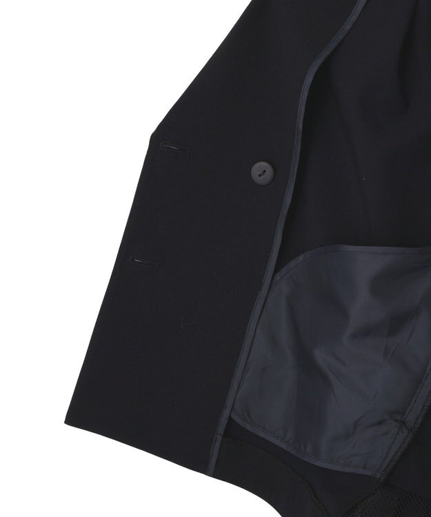 YECCA VECCA 異素材MIXテーラードジャケット Navy