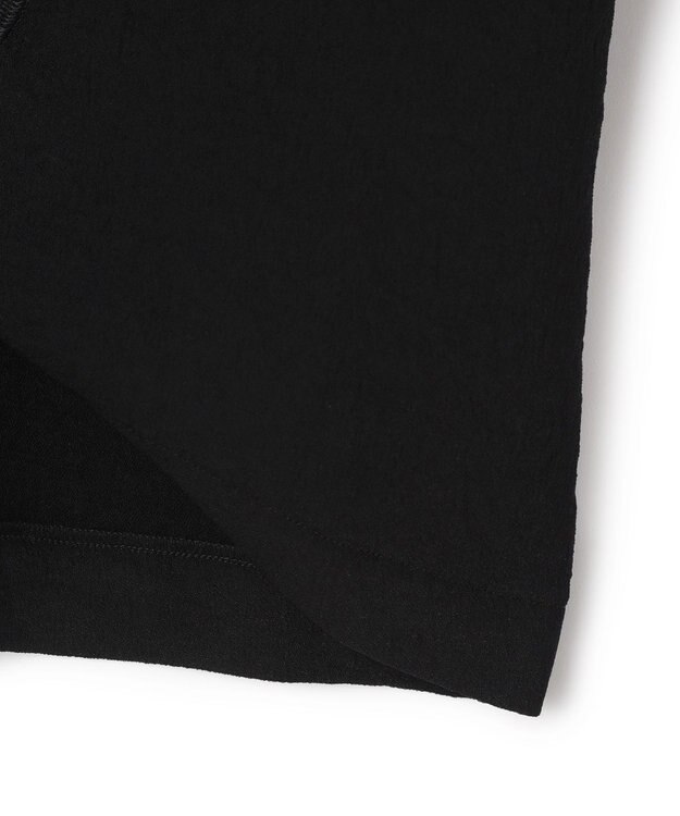 BEIGE， BROOM / スウェット風ライトフォルムプルオーバー Black