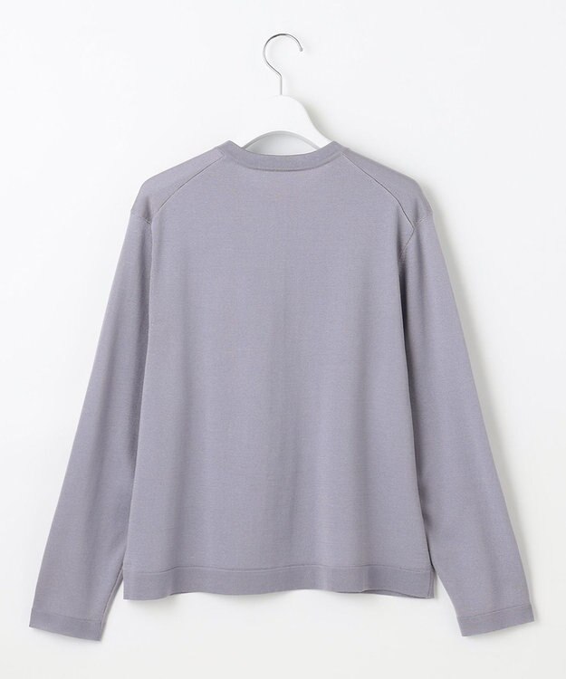 自由区 L 【アンサンブル対応】アセテートコットン カーディガン モーヴ