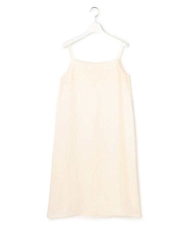 23区 【エステータ】マットクレープジョーゼット ワンピース エクリュ