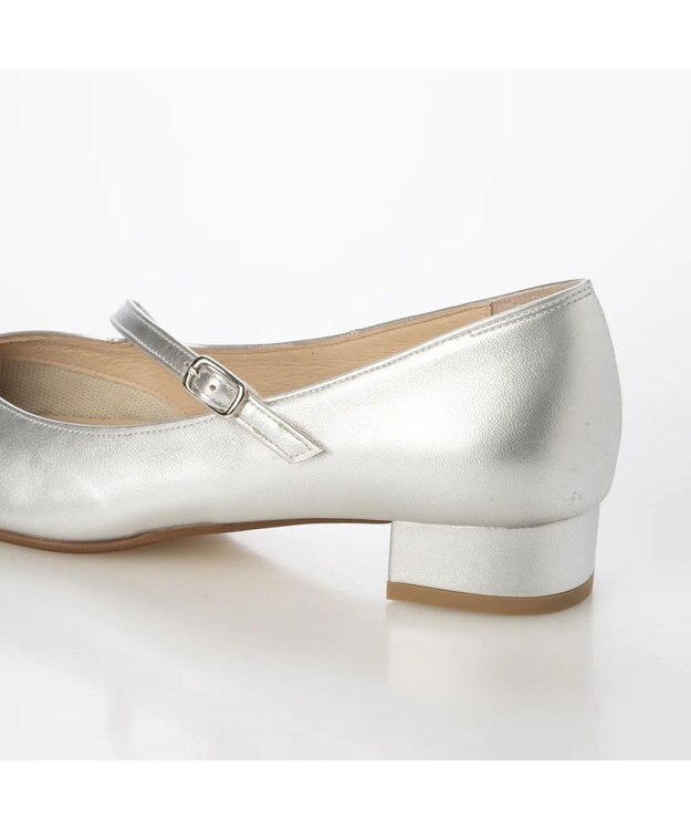 Riz raffinee <Riz raffinee>斜めストラップパンプス シルバー