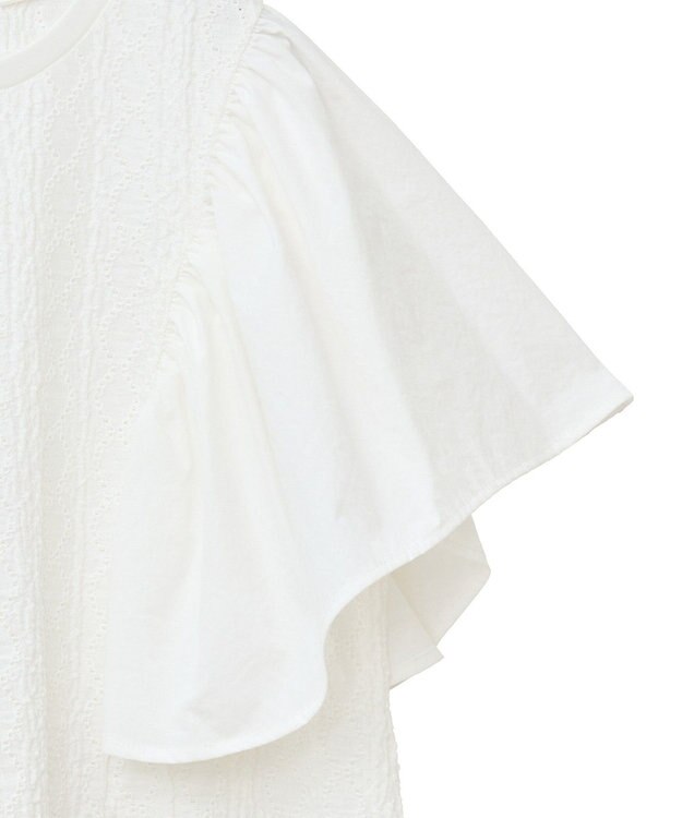 Green Parks ・ＳＵＧＡＲ　ＳＰＯＯＮ　ラッフルスリーブＴＥＥ Off White