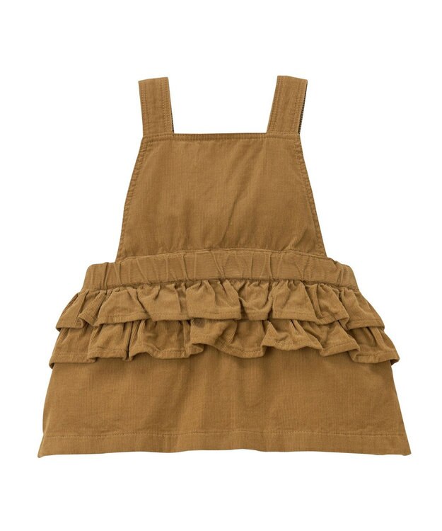 MIKI HOUSE HOT BISCUITS コーデュロイジャンパースカート＆Tシャツギフトセット【BOX付き】 ベージュ