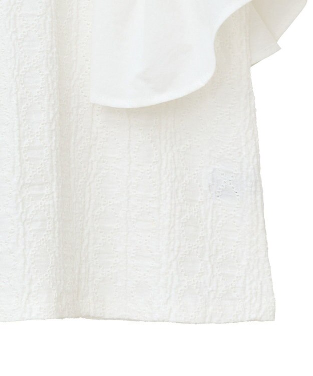 Green Parks ・ＳＵＧＡＲ　ＳＰＯＯＮ　ラッフルスリーブＴＥＥ Off White