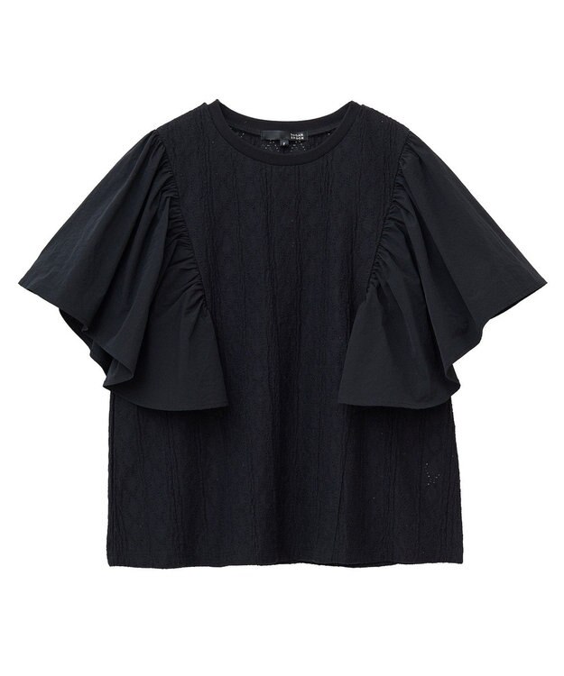 Green Parks ・ＳＵＧＡＲ　ＳＰＯＯＮ　ラッフルスリーブＴＥＥ Off White