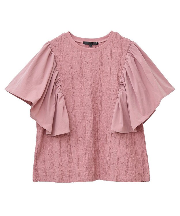 Green Parks ・ＳＵＧＡＲ　ＳＰＯＯＮ　ラッフルスリーブＴＥＥ Off White