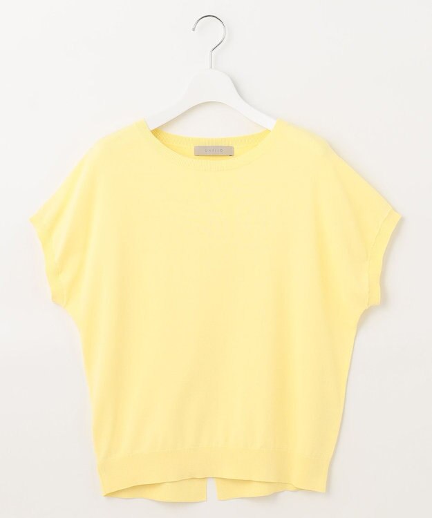 UNFILO 【接触冷感/UVケア/抗菌防臭】スゴ機能 コンパクトニットT イエロー