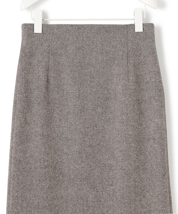 ICB L シックツイード スカート ブラウンミックス系