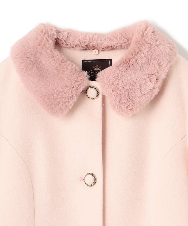 TOCCA TWINKLE WINTER NIGHT ウールカシミヤコート ピンク系