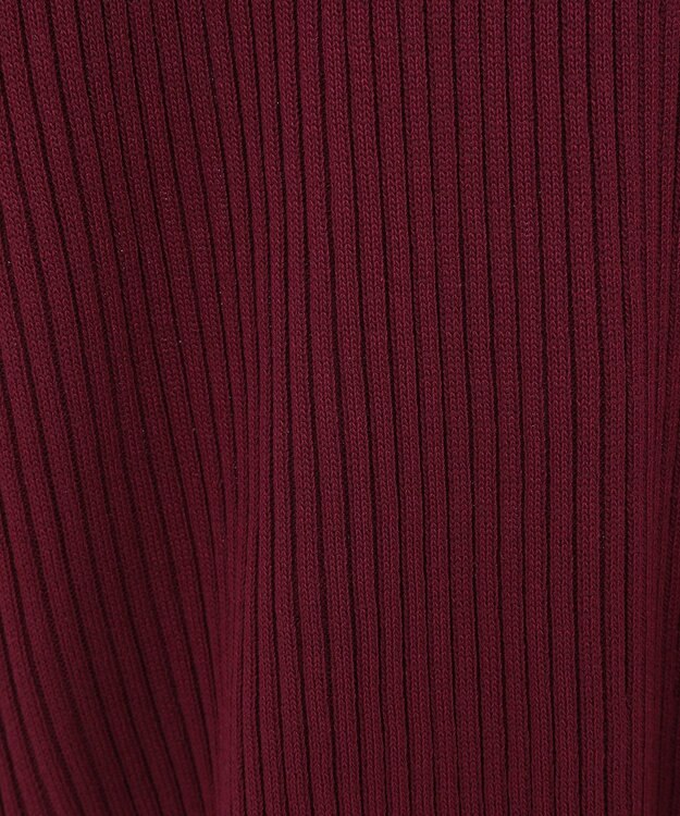 earth music&ecology ハイネックリブニットプルオーバー Bordeaux