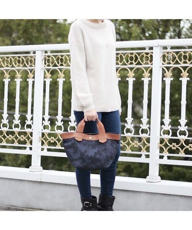 Regalo Felice 【軽量 / 日本製】トート小 / REGALO NV(ネイビー×キャメル)